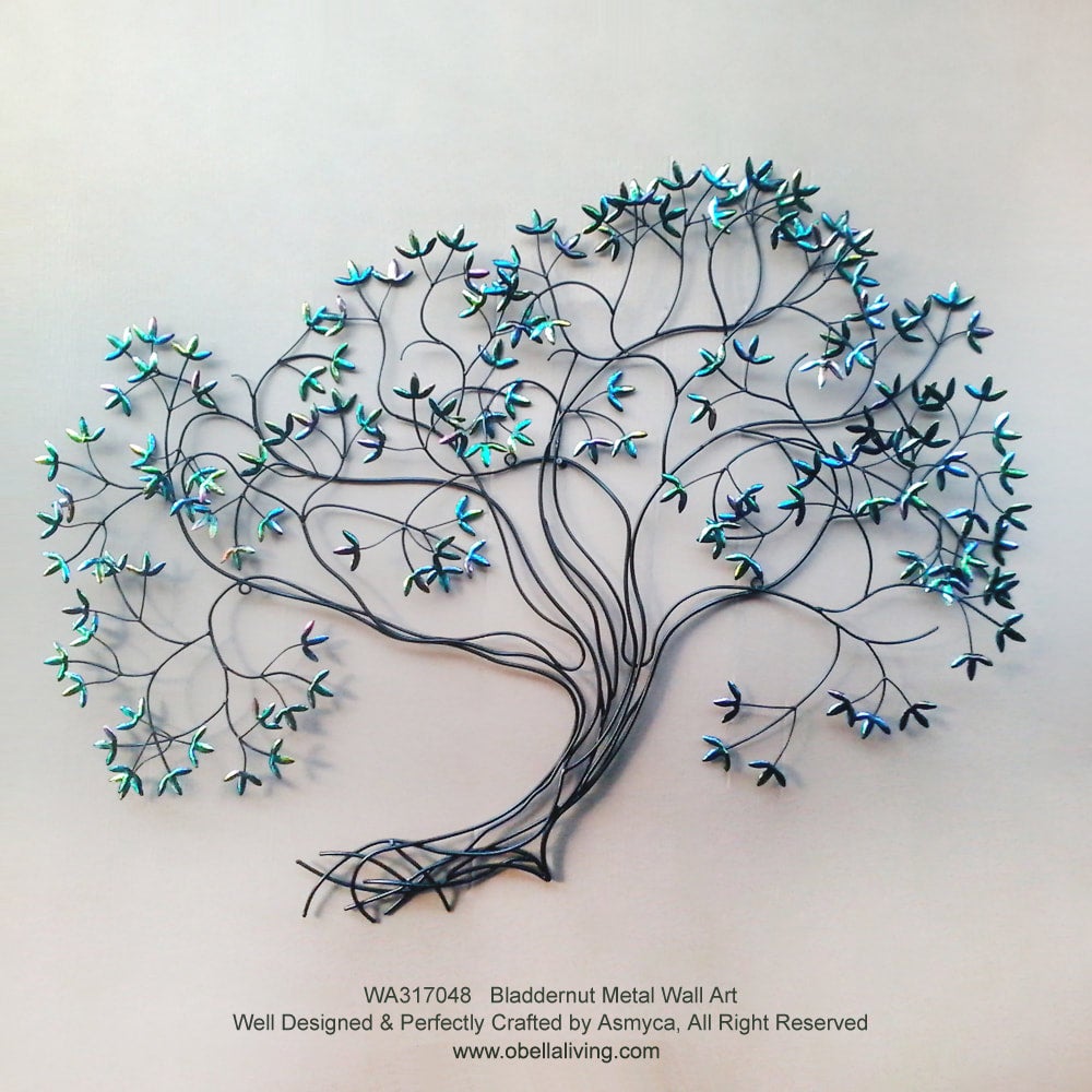bladdernut metal wall arts, metal arts, nature metal arts, nature arts