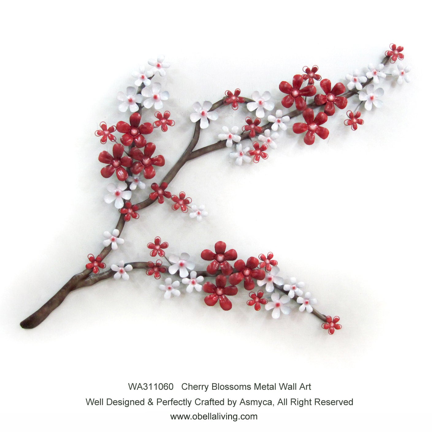cherry blossoms metal wall arts, wall art, metal wall art,wall hanging